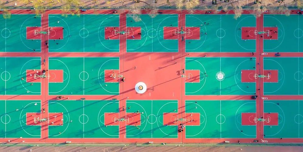 籃球場劃線施工